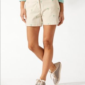 Tommy Bahama Boracay Embroidered Palm Tree 5-Inch Shorts